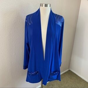 Anthony NWT Sequins Shrug Duster Size XL
